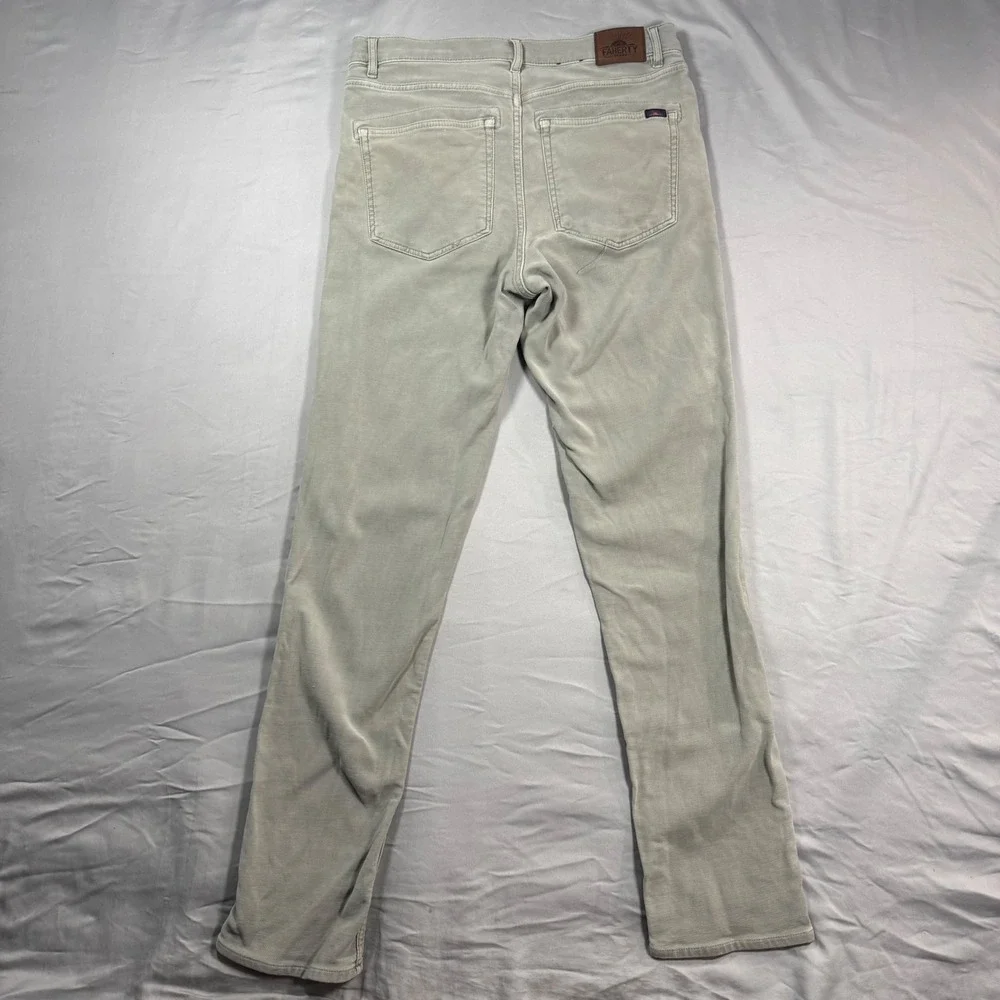 Lot of 2 Faherty Stretch Terry 5-Pocket Pant Mens 32 (31x31) Slim Straight - Picture 3 of 16